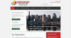 Desktop Screenshot of immigrantbusinessbc.ca